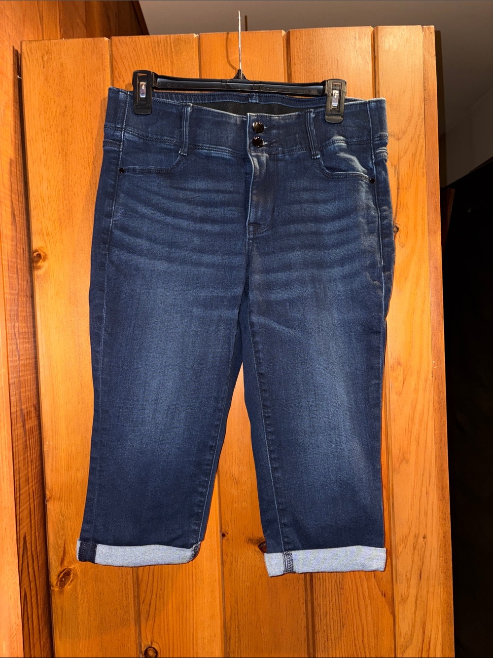 Apt. 9 Dark Blue Rolled Hem Capris